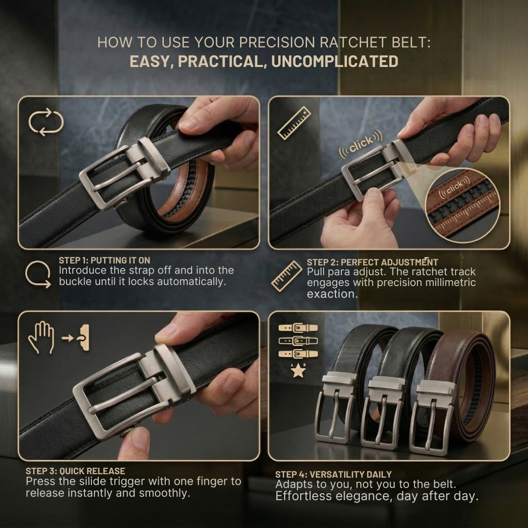 Vanzio "Classic" Precision Ratchet Belt