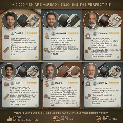 Vanzio "Classic" Precision Ratchet Belt