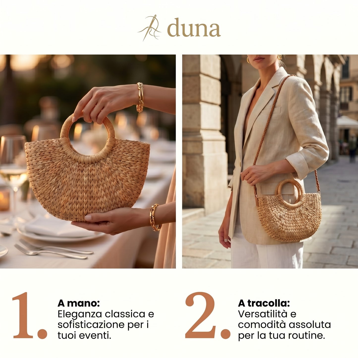 Duna - Borse intrecciate a mano